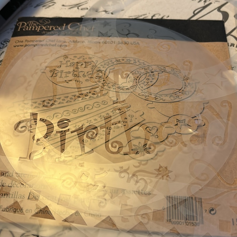 The Pampered Chef Plate Art and Stencil Set #1536, + Extra Stencils Bundle! - Picture 11 of 16